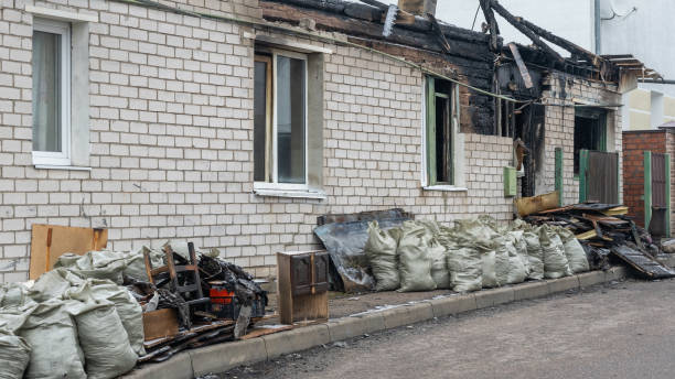 Professional Fire Damage Removal technician working in Darwin, MN